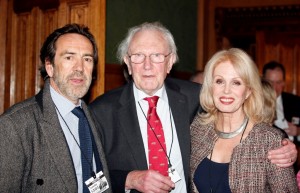 David Shepherd with Robert Lindsay and Joanna Lumley